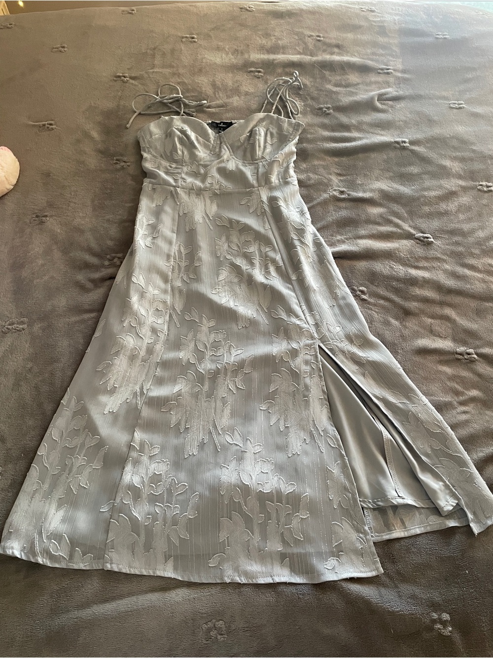 Women’s Floral Slip Dress with Side Slit